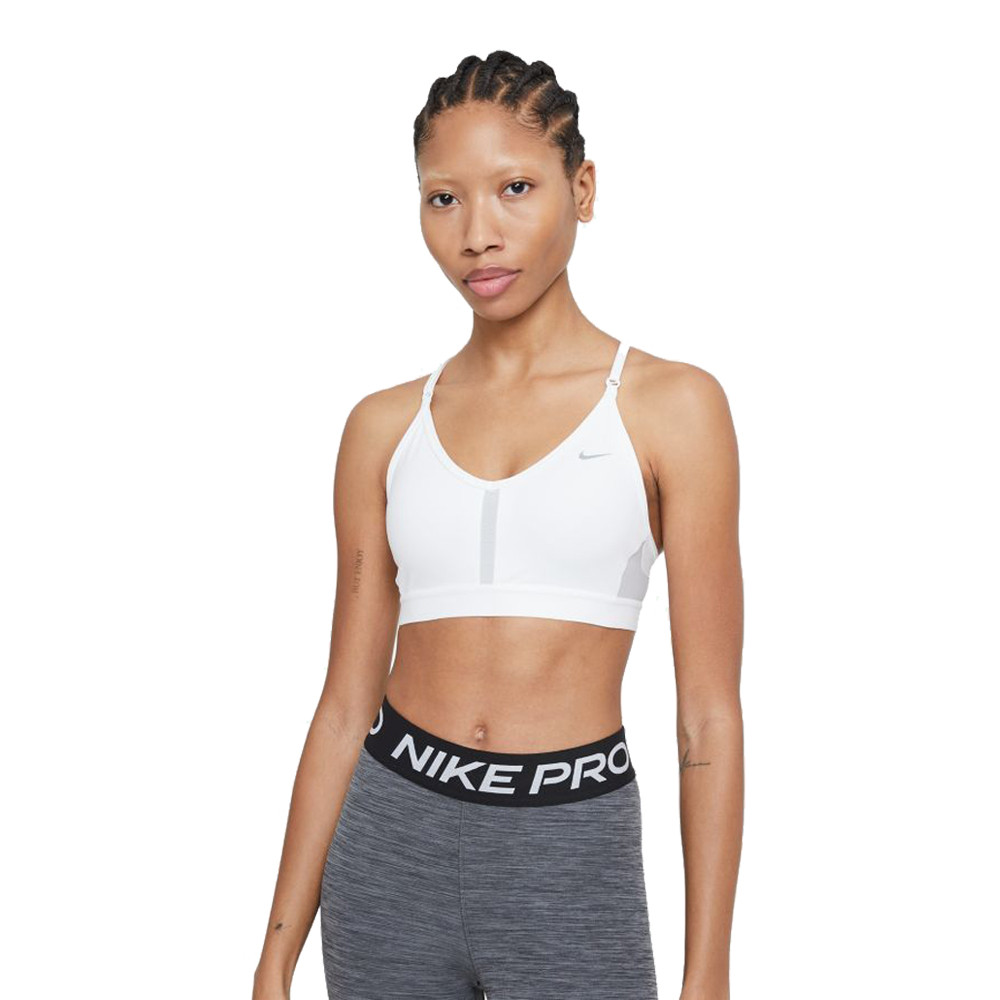 Nike Dri-FIT Indy Damen V-Neck Sport-BH - SP23