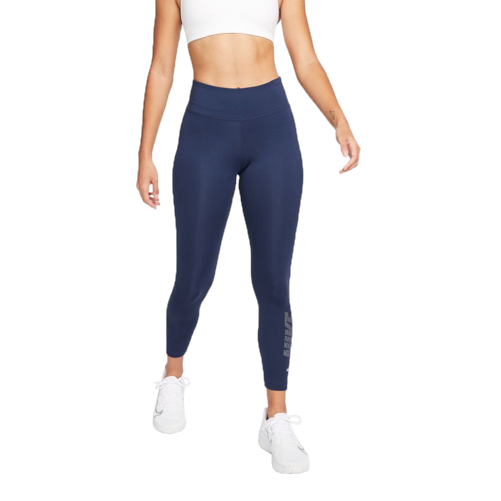 Nike Dri-FIT One mujer Mid-Rise 7/8 Graphic Leggings - HO21