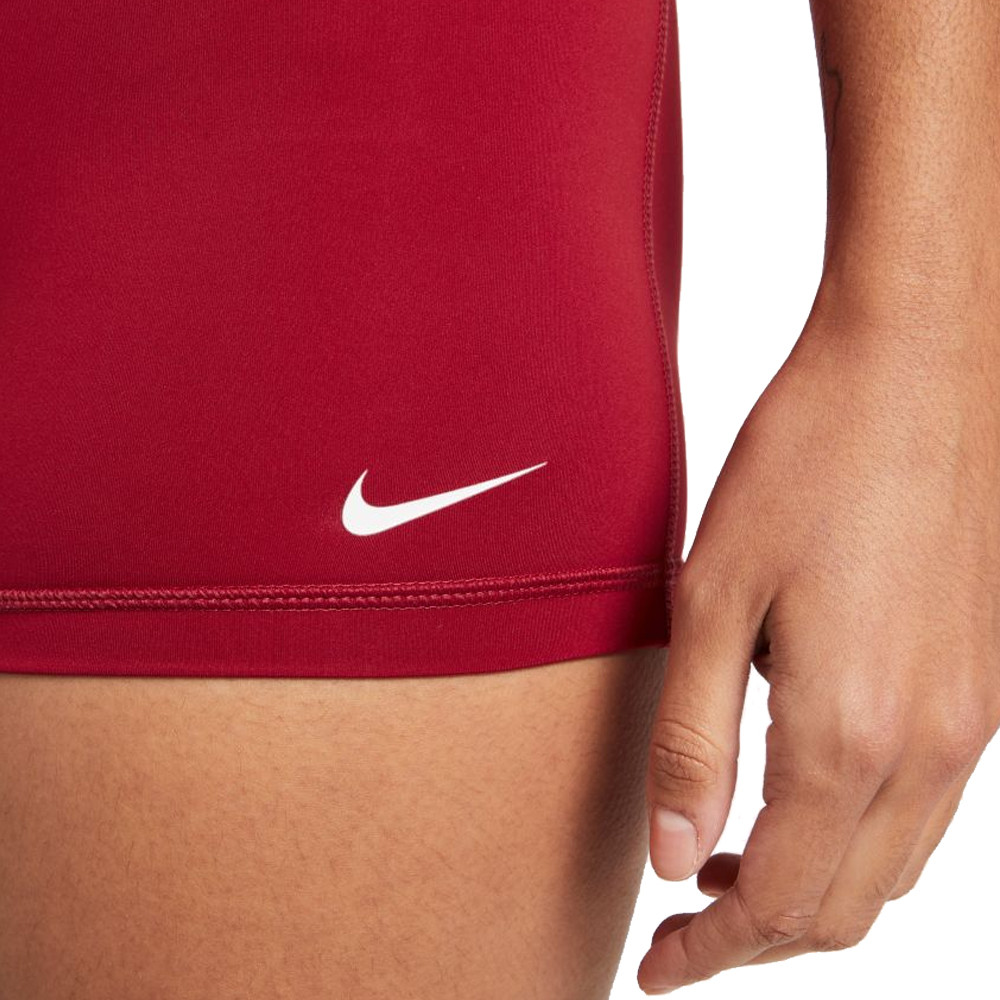 red nike pro spandex shorts