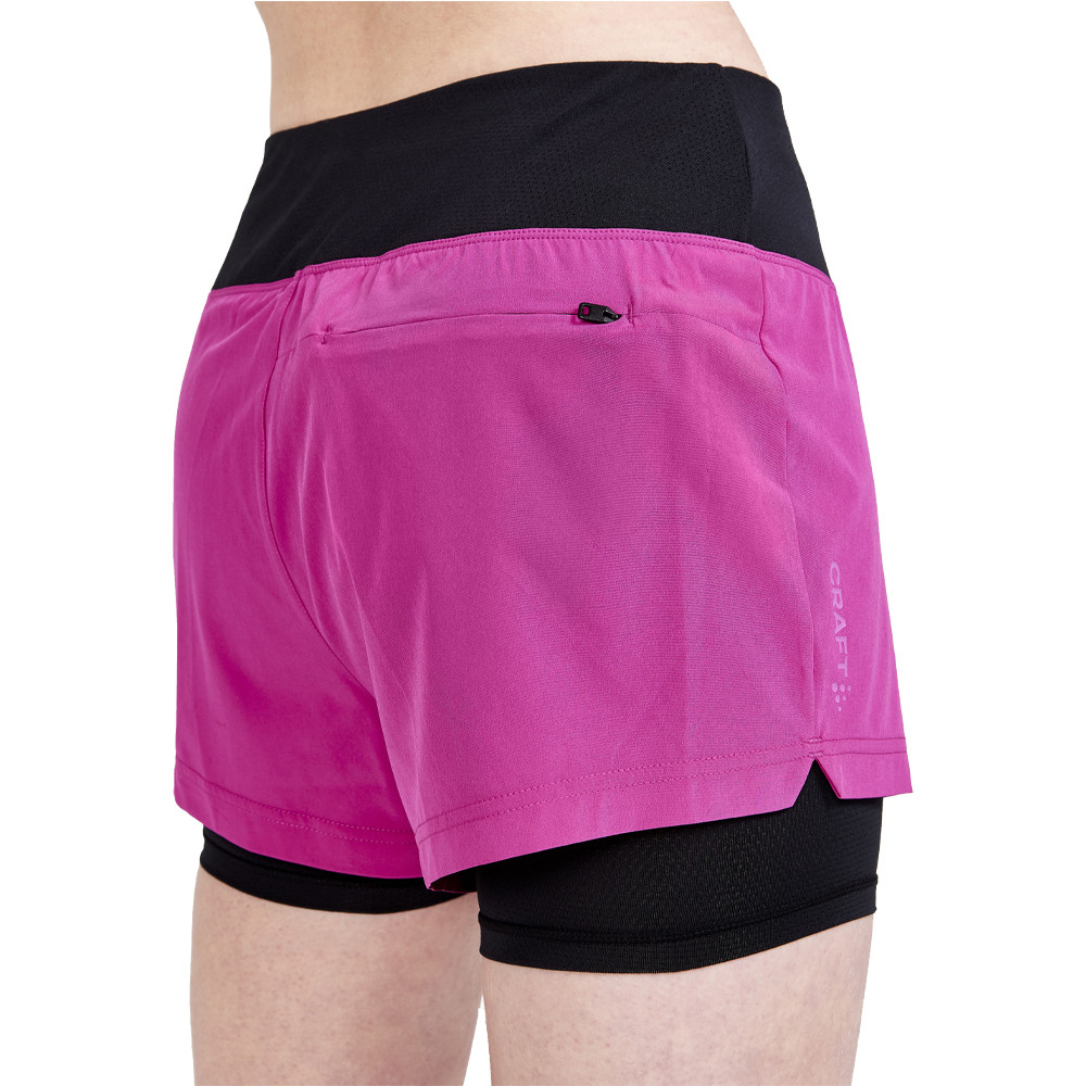 Craft ADV Essence 2 en 1 mujer pantalones cortos