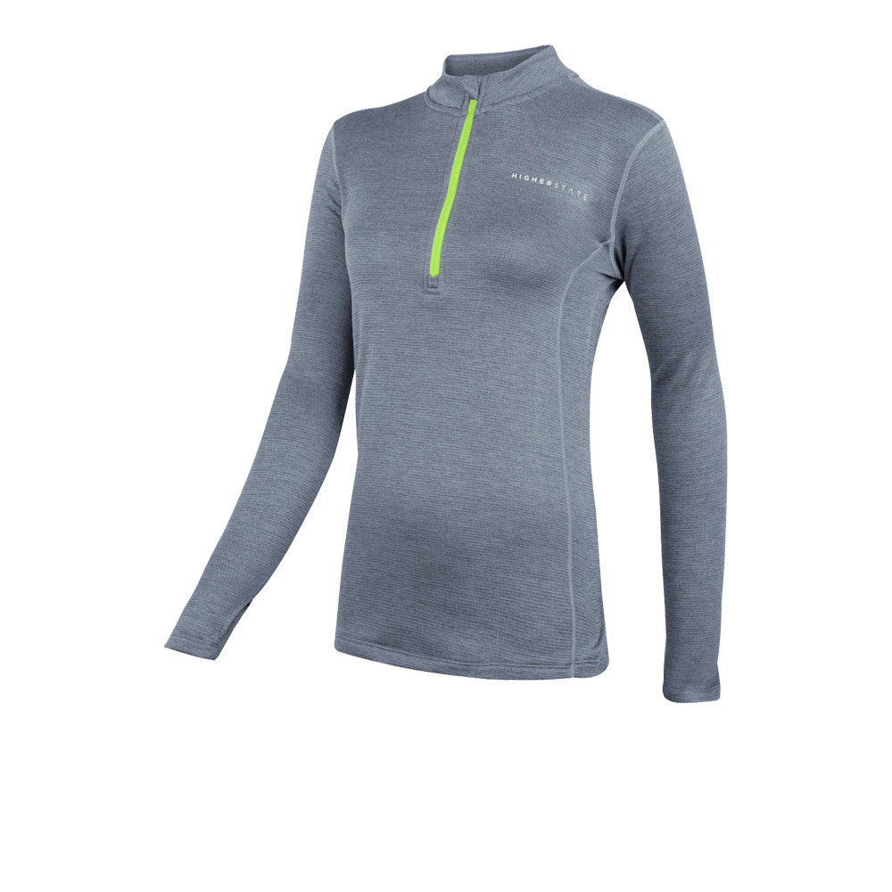 Higher State L/S 1/4 Camiseta Micro Grid con Cremallera para mujer - SS23