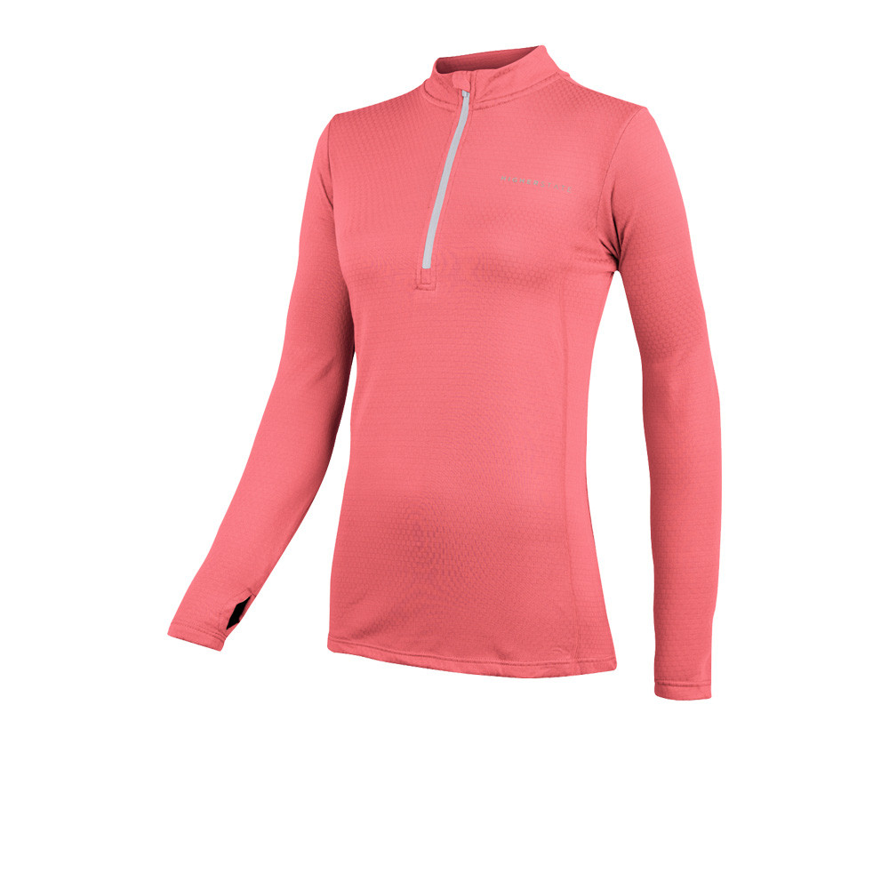Higher State L/S 1/4 cremallera Thermal Grid para mujer Top