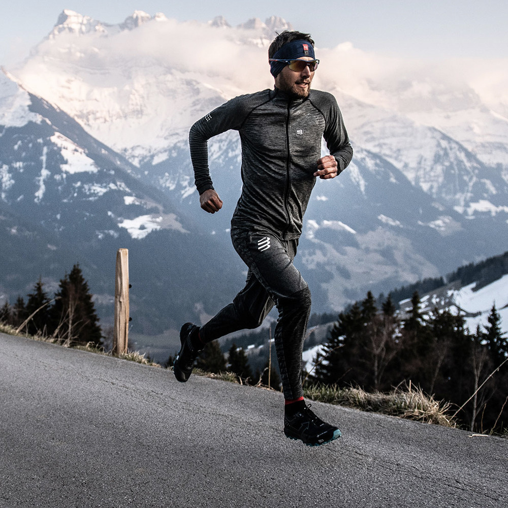 Compressport nahtlos Reißverschluss Sweatshirt
