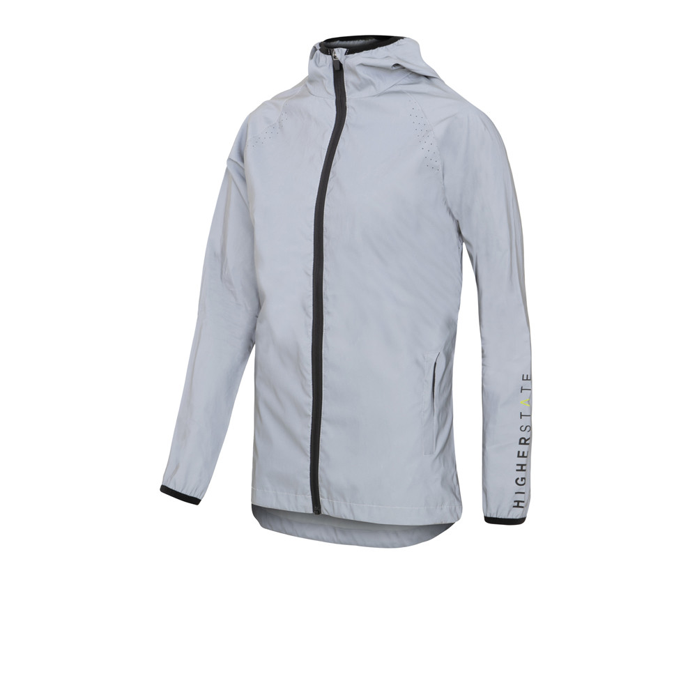 Higher State All Over Reflect Hooded para mujer chaqueta de running