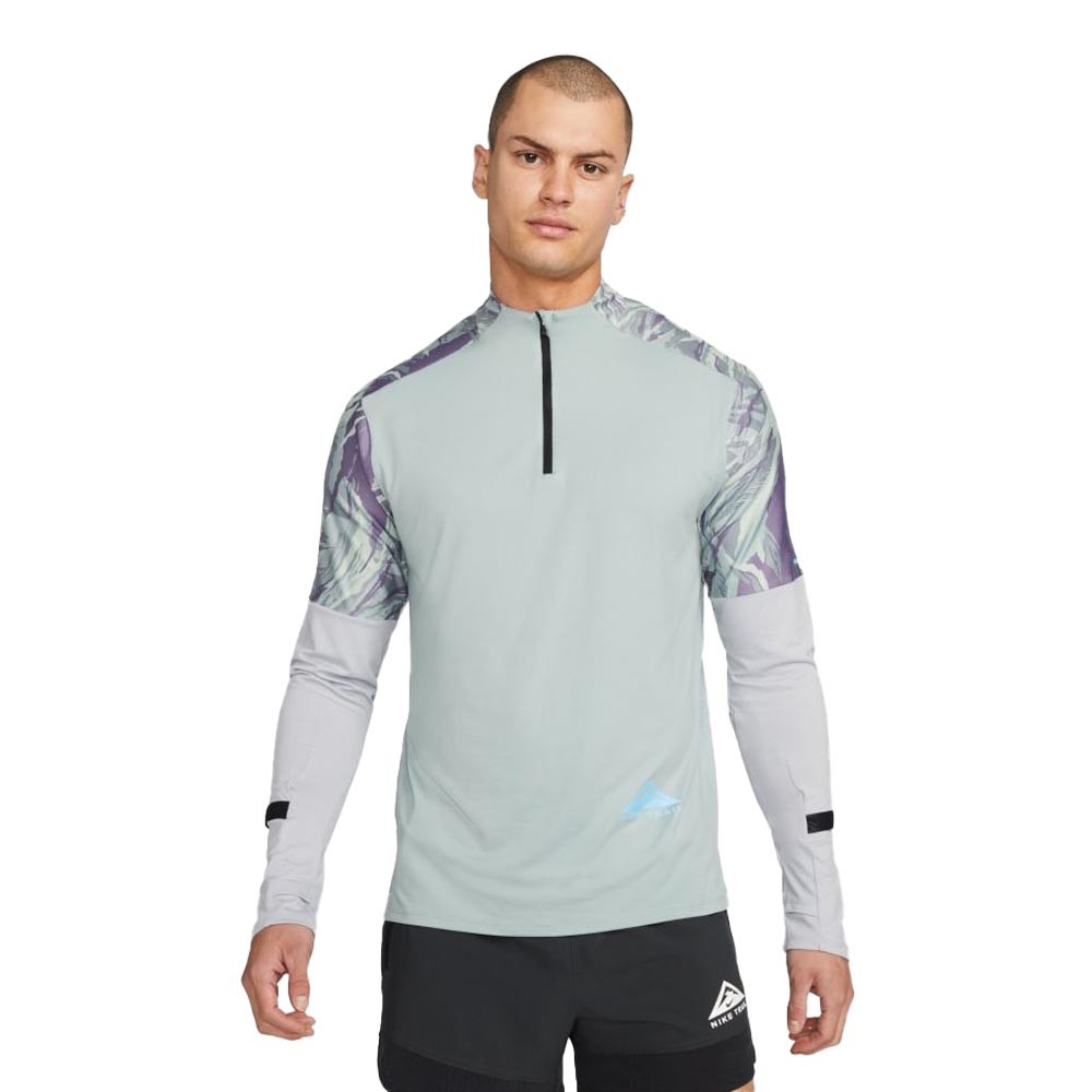 Nike Dri-FIT trail Element Media cremallera trail camiseta de running - SU22