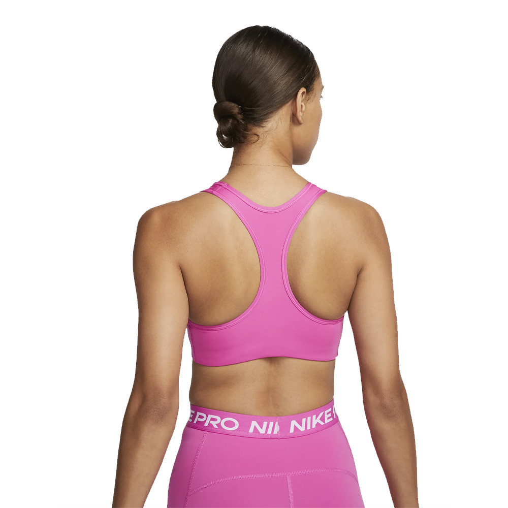 NIKE Nike Swoosh Women's Medium-Support Non-Padded Sports Bra, | Brick red  Women‘s Crop Top | YOOX