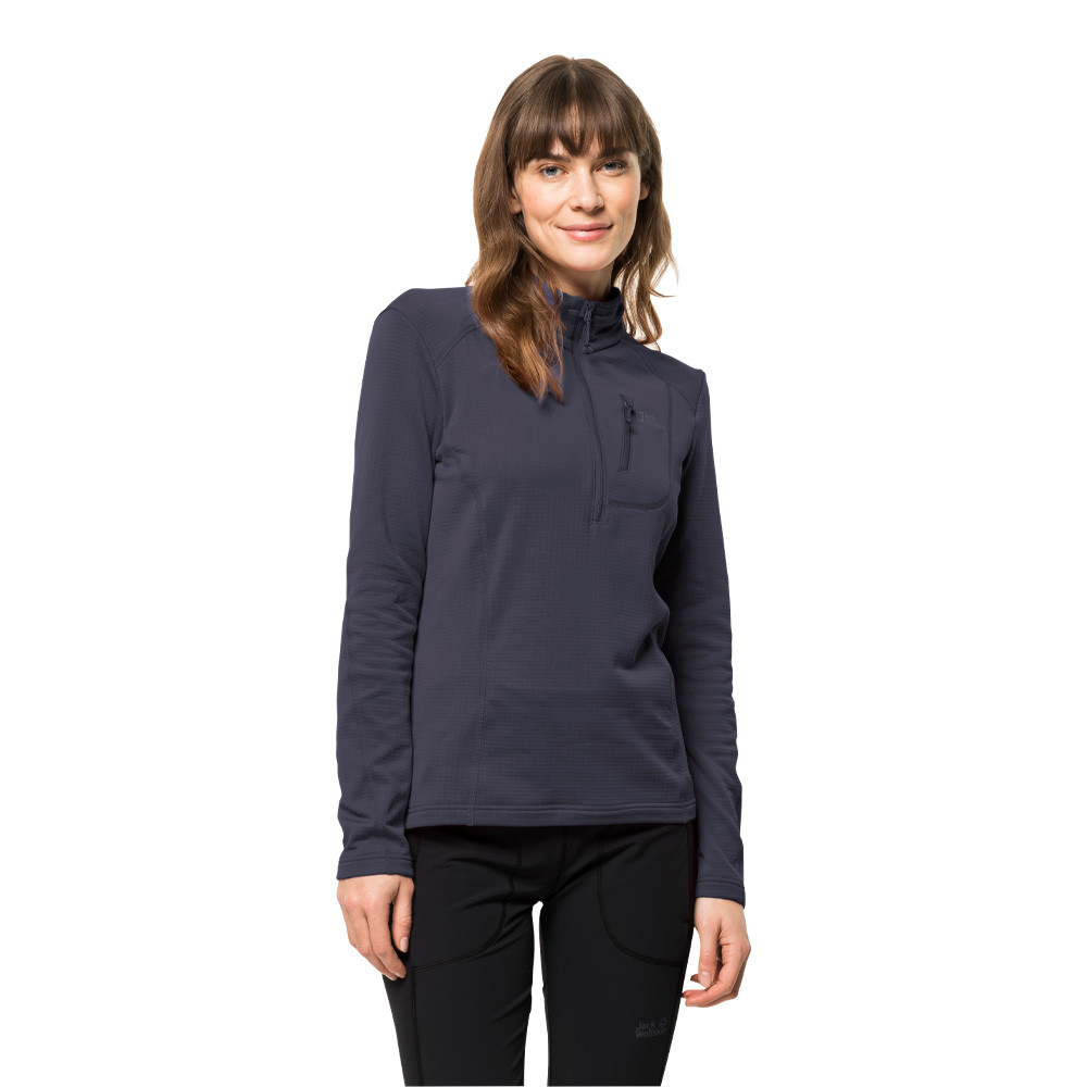 Jack Wolfskin Kolbenberg Maglia a mezza zip da donna - AW22