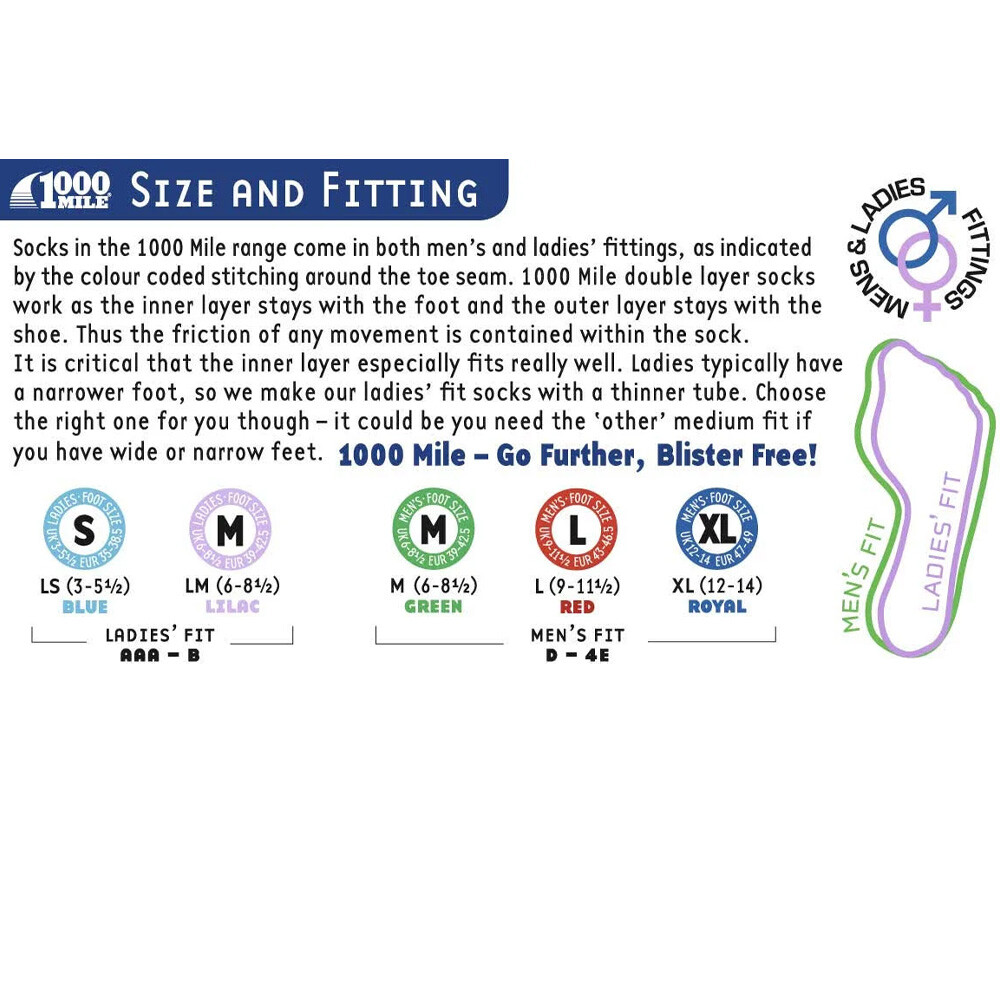 1000 Mile Fusion Repreve Calcetines Reciclados - SS23