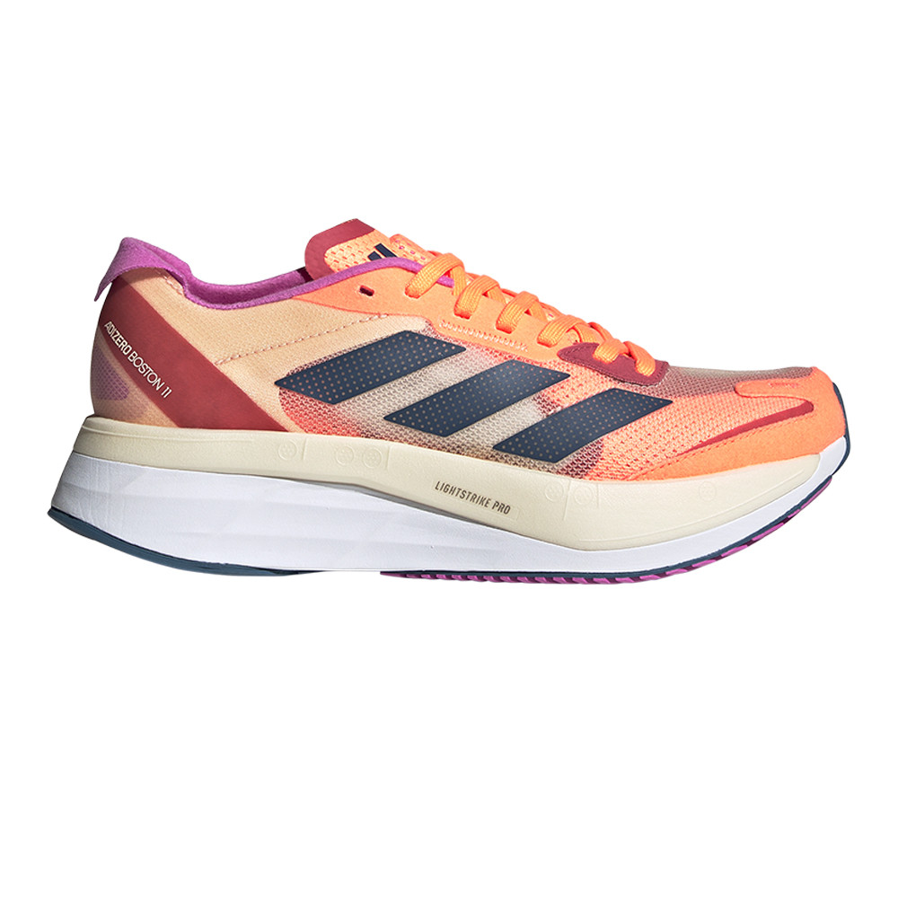 adidas gazelle silver green womens Adidas Unisex Adizero Boston 11 Berlin Core Black / Cloud White / Carbon  Black Running Shoes main image 1