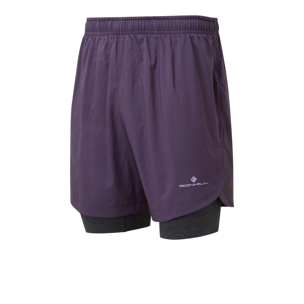 RonHill Life 7 pulgada Twin pantalones cortos running - AW23 RonHill Life 7 pulgada Twin pantalones cortos running - AW23