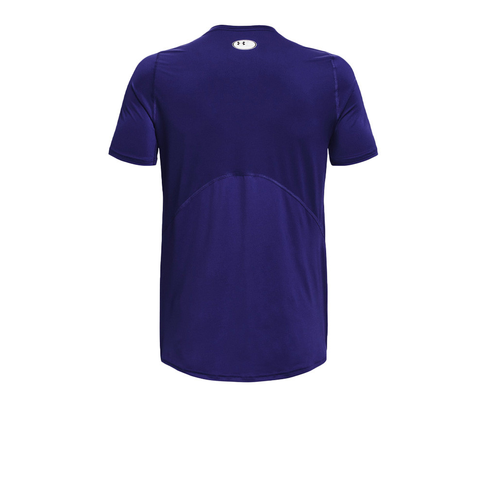 UNDER ARMOUR: HEATGEAR ARMOUR SHORT SLEEVE SHIRT - ROYAL