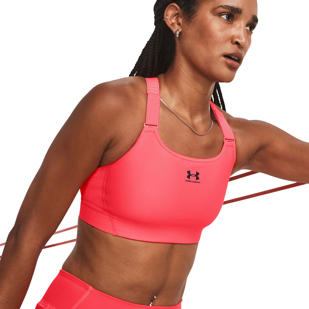 Buy Under Armour Mid Keyhole Graphic Sports Bras Women Pink, Black online