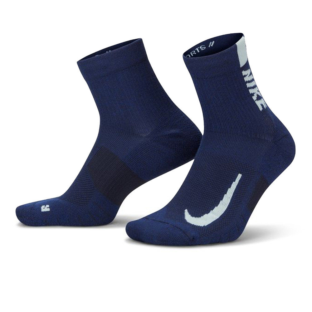 Nike Men's Run Multiplier Ankle Socks , Moisture-Wicking, 2-Pack