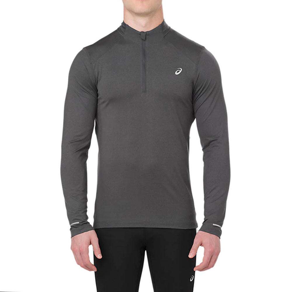 Asics manica lunga Half zip Jersey top da corsa