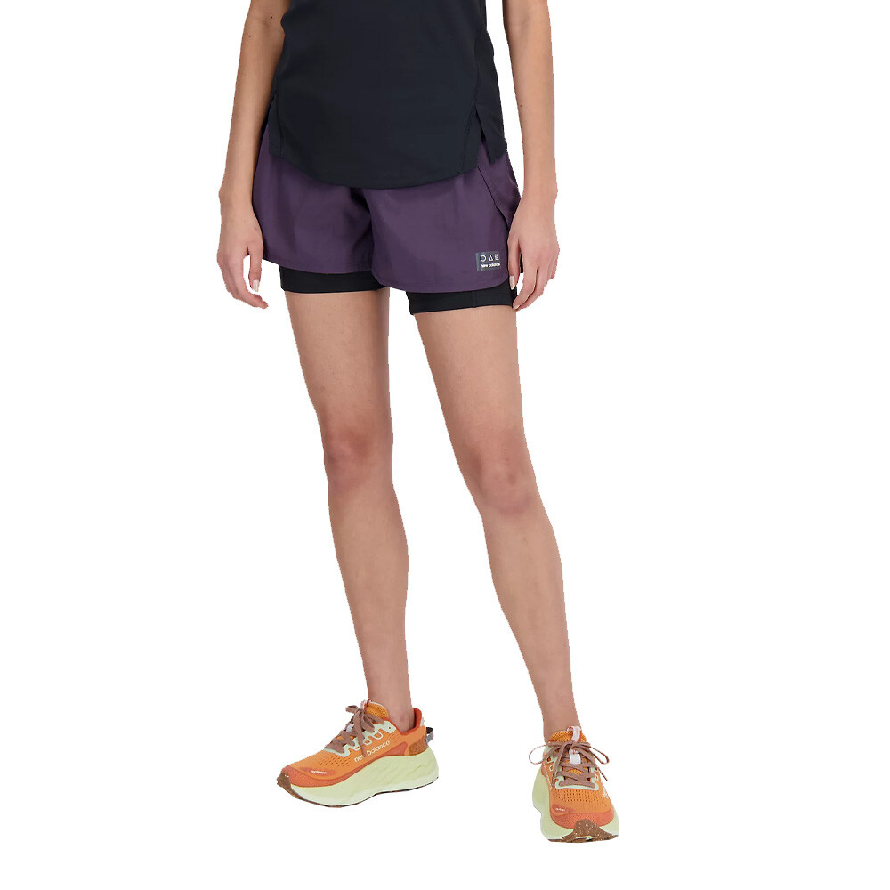 New Balance Impact Run AT 2 en 1 para mujer pantalones cortos - AW23