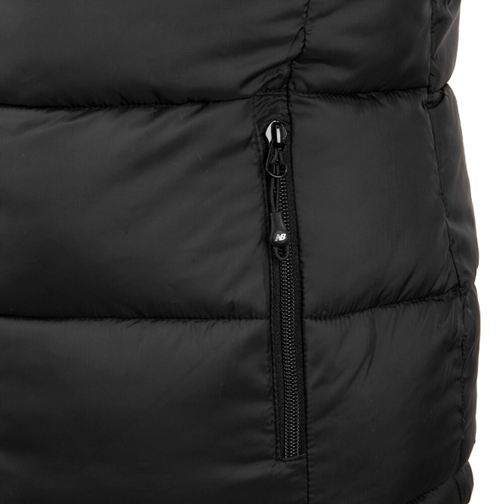 Gymshark Vest Zip Up Black Mens Restore Puffer Jacket Hooded size Large