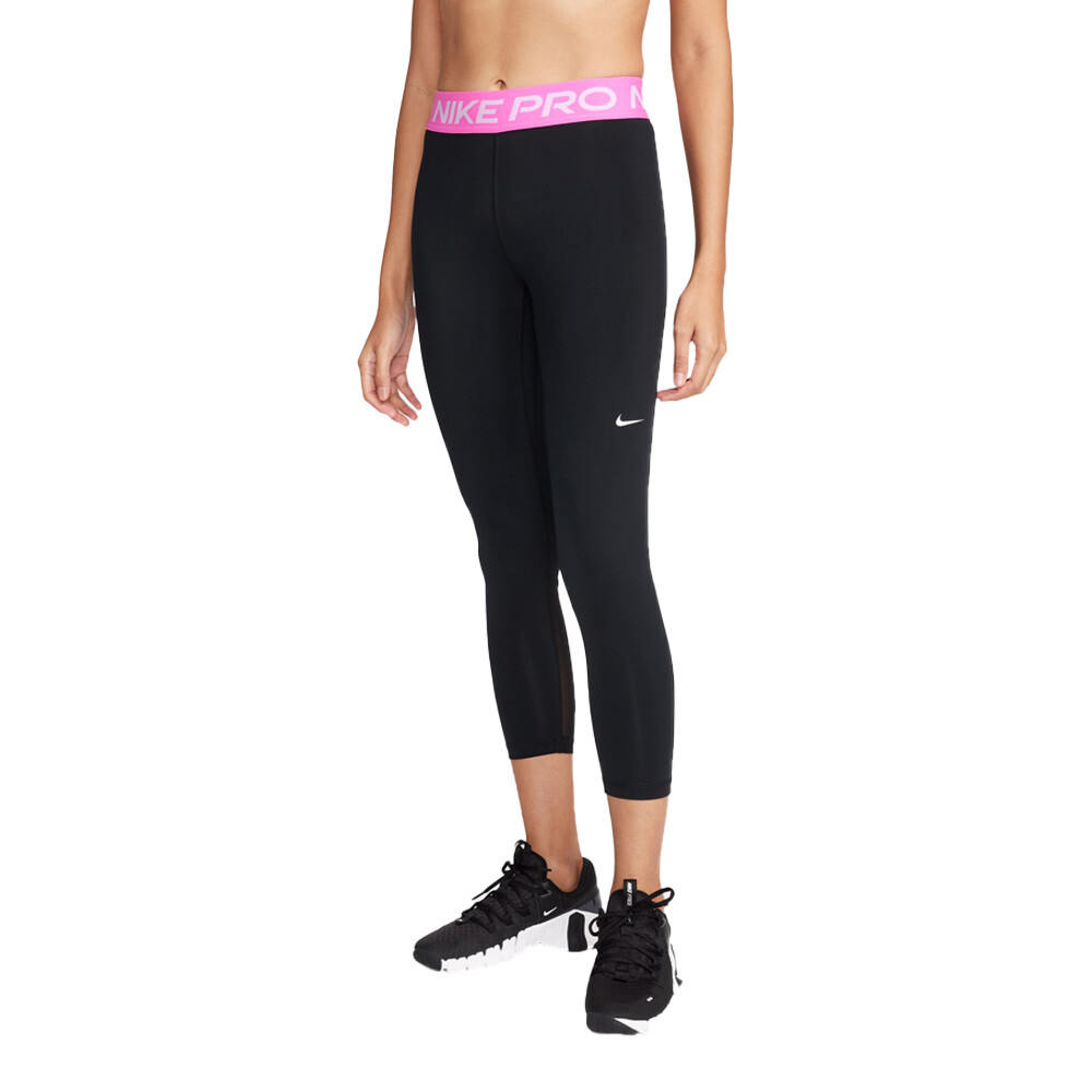 Nike Pro Dri-Fit Compression Leggings Women's S Gray/Black Athletic Stretch