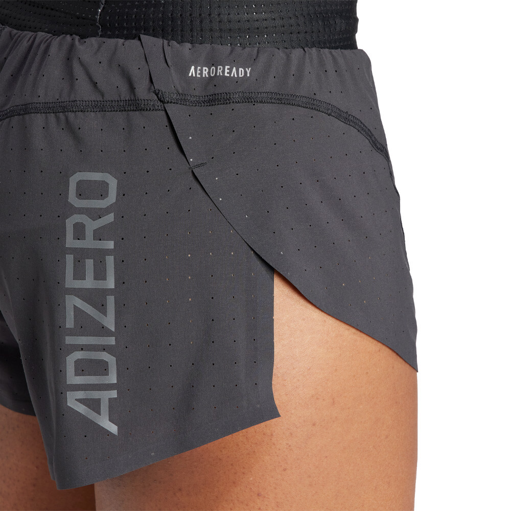 adidas Men's Adizero Split Shorts, Black/Grey, X-Large 