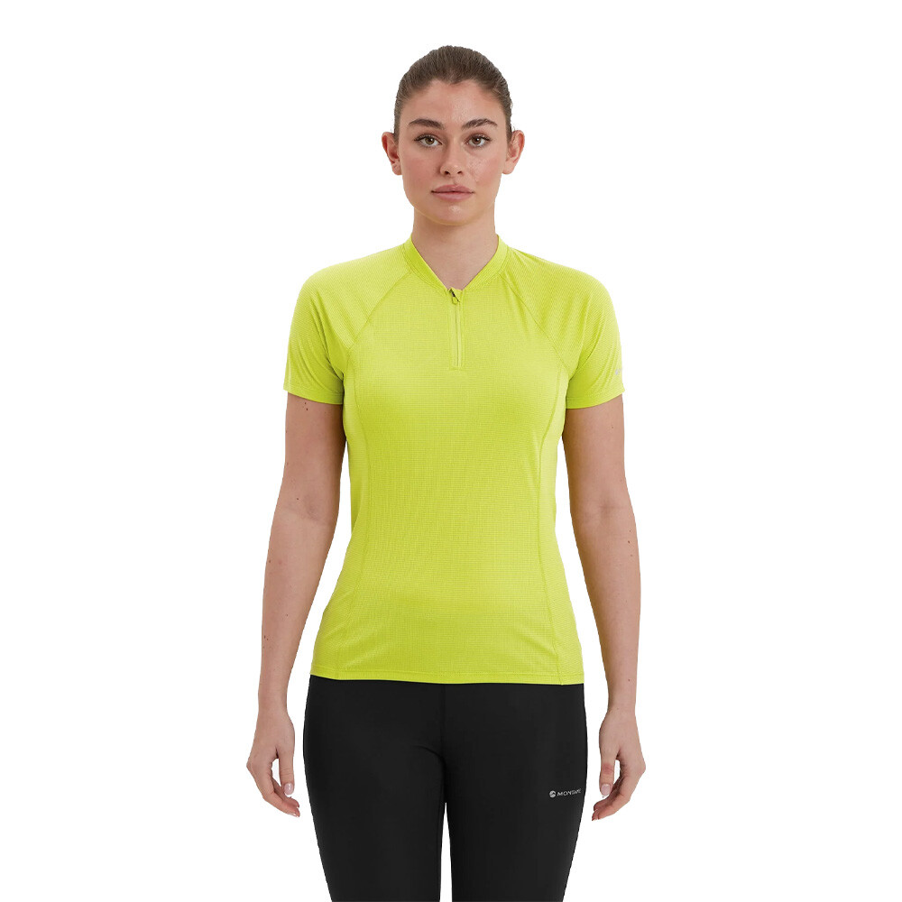 Montane Dart Nano Reißverschluss Neck Damen T-Shirt - AW24