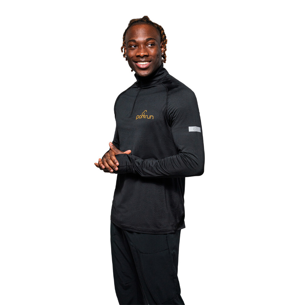 parkrun Men's 1/4 zip Top