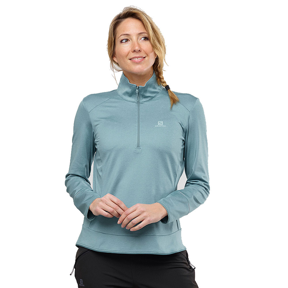 Salomon Discovery Halb-Reißverschluss Damen Top