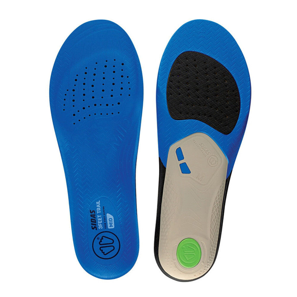 Sidas 3Feet Trail Mid Arch Running Insoles - AW24