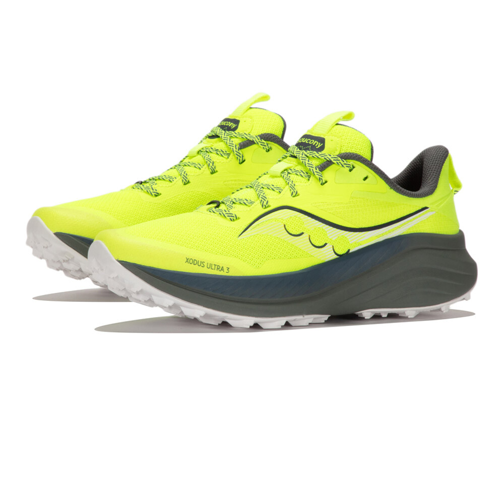 Chaussures De Trail Saucony Xodus Ultra 3 - Pour Longues Distances, Mousse PWRRUN PB, Semelle PWRTRAC Adhérente, Décalage 4mm - Confort Ultradistance
