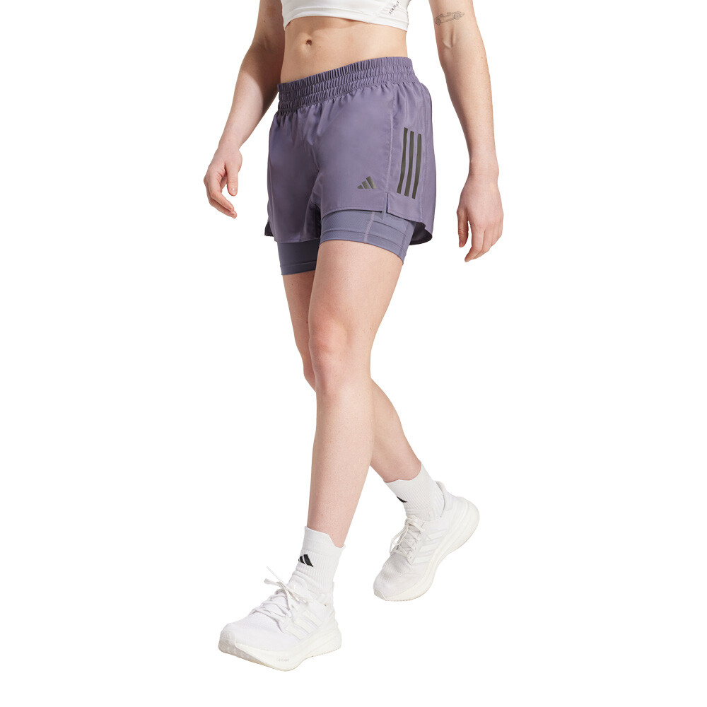 adidas Own the Run Climacool 2-in-1 Women's Shorts - AW25