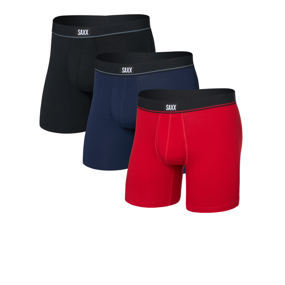 Saxx Essential Cotton Uomo Boxer Brief (3 Pack) - AW25 Saxx Essential Cotton Uomo Boxer Brief (3 Pack) - AW25