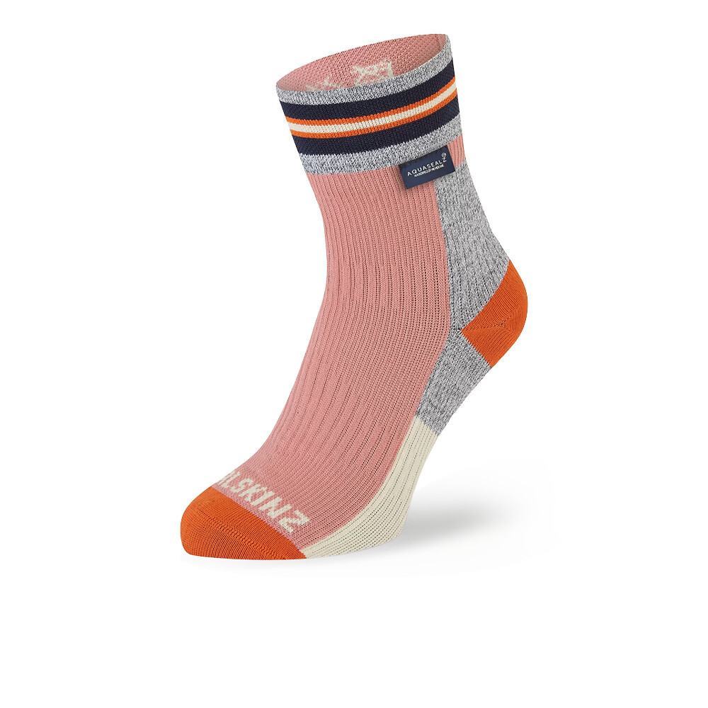 SealSkinz Surlingham Waterproof Striped Cuff Ankle Socks - AW25