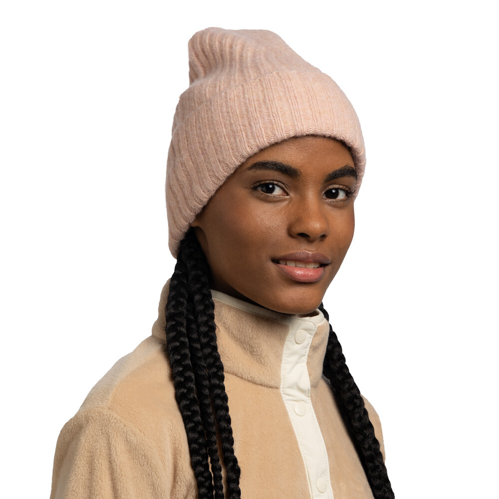 Buff Knitted Nilah Beanie - AW25