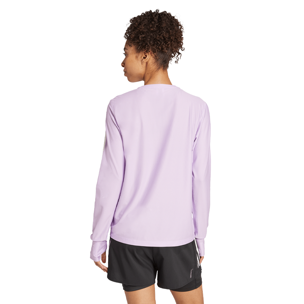 adidas Own The Run mujer manga larga Top - AW25