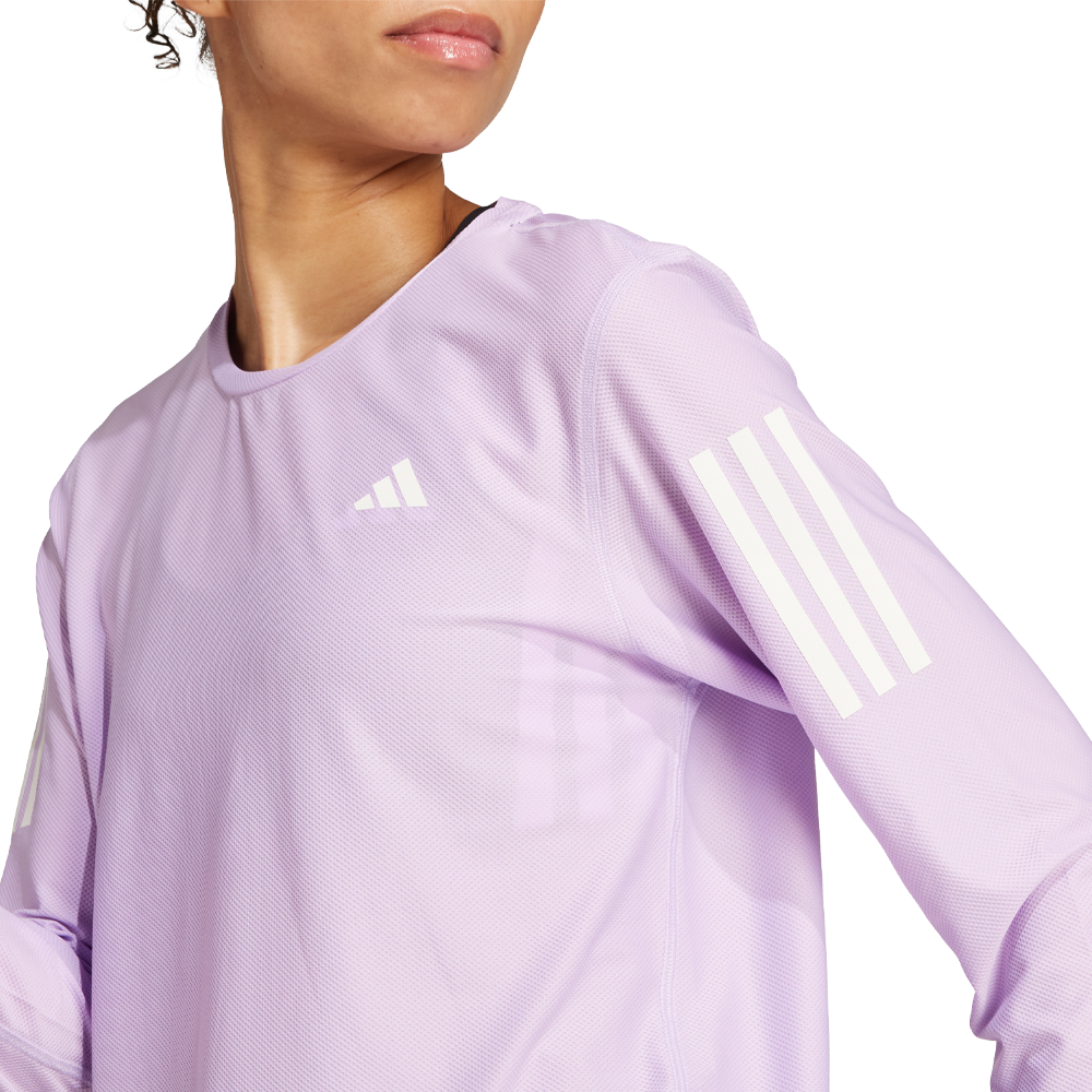 adidas Own The Run mujer manga larga Top - AW25