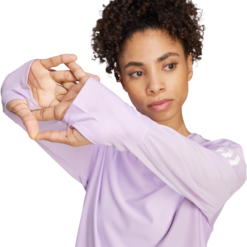 adidas Own The Run mujer manga larga Top - AW25