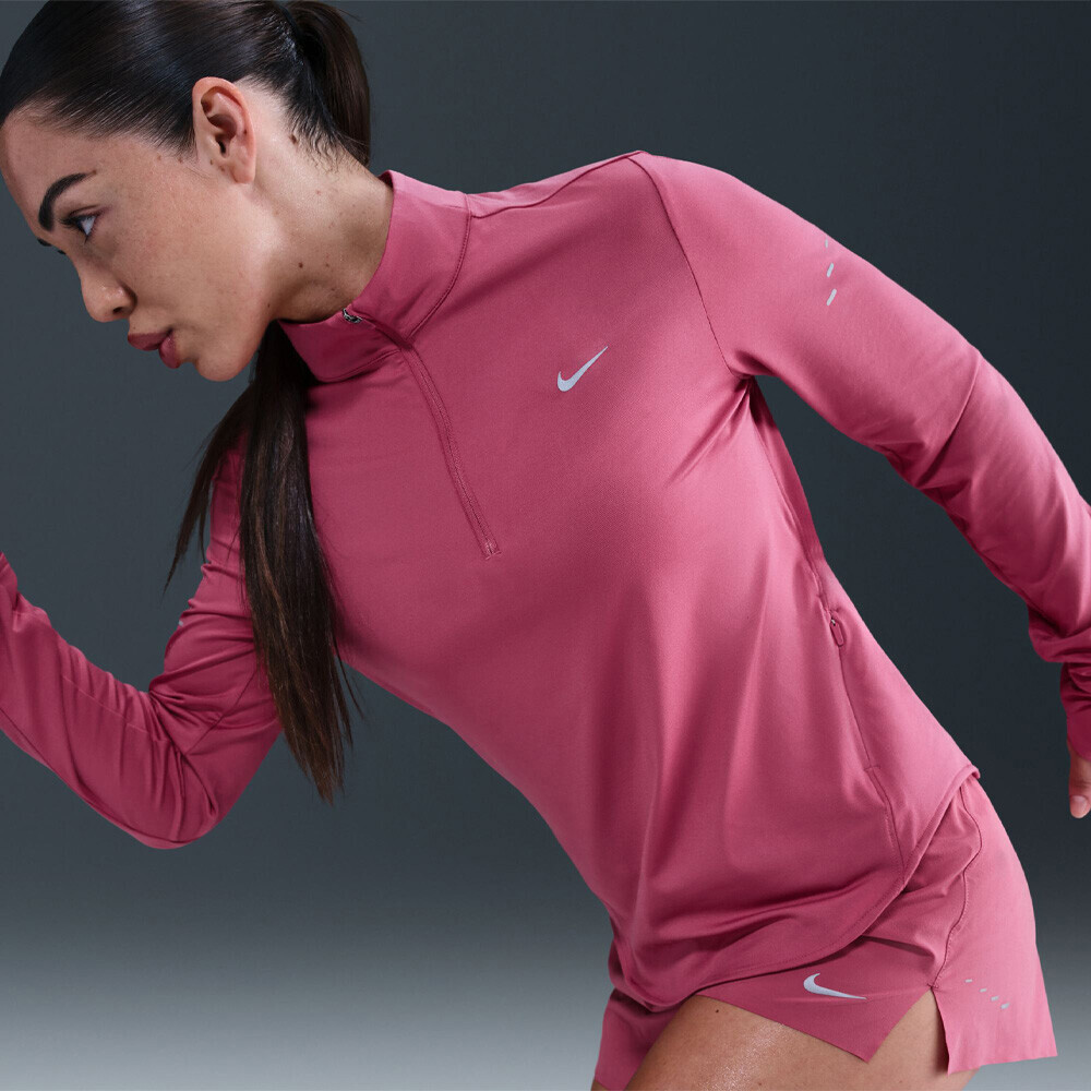 Nike Dri-FIT Swift UV Quarter zip femme t-shirt de running - HO25