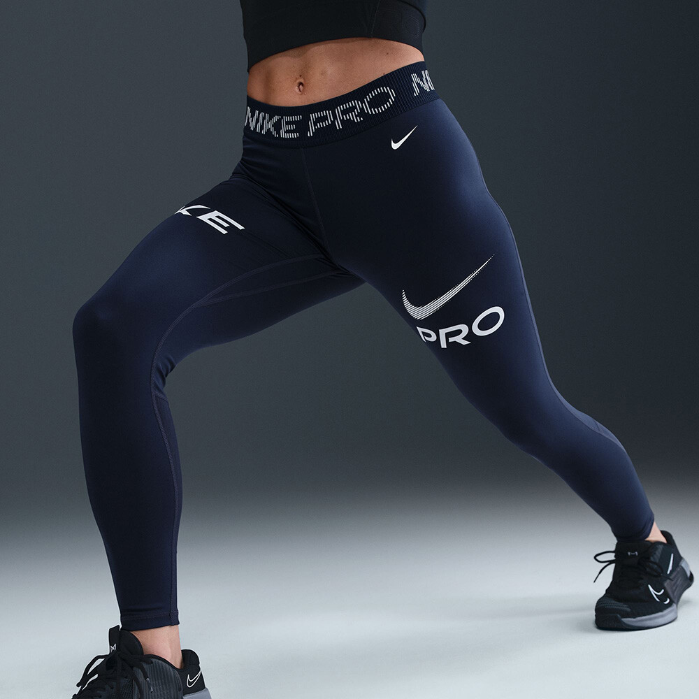 Nike Pro Mid-Rise 7/8 Graphic Women's Tights - HO25