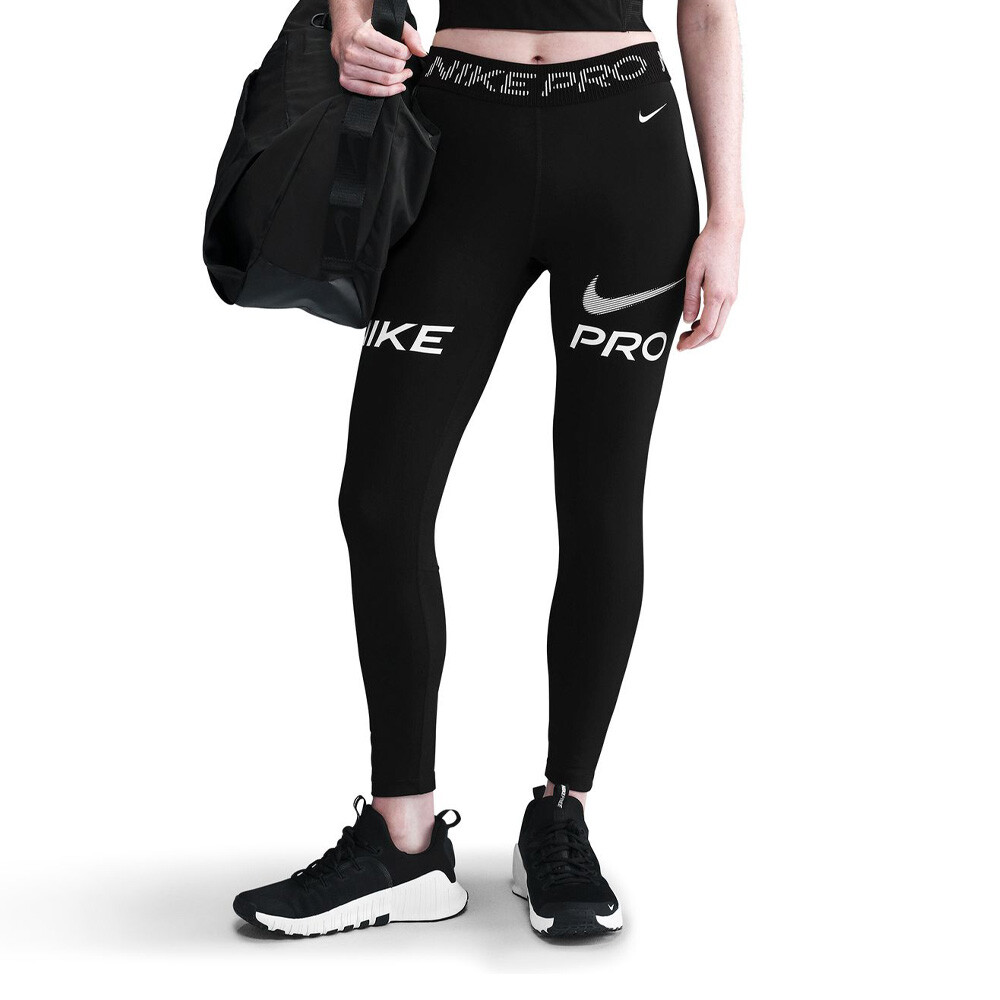 Nike Pro Mid-Rise 7/8 Graphic Women's Tights - HO25 Nike Pro Mid-Rise 7/8 Graphic Women's Tights - HO25