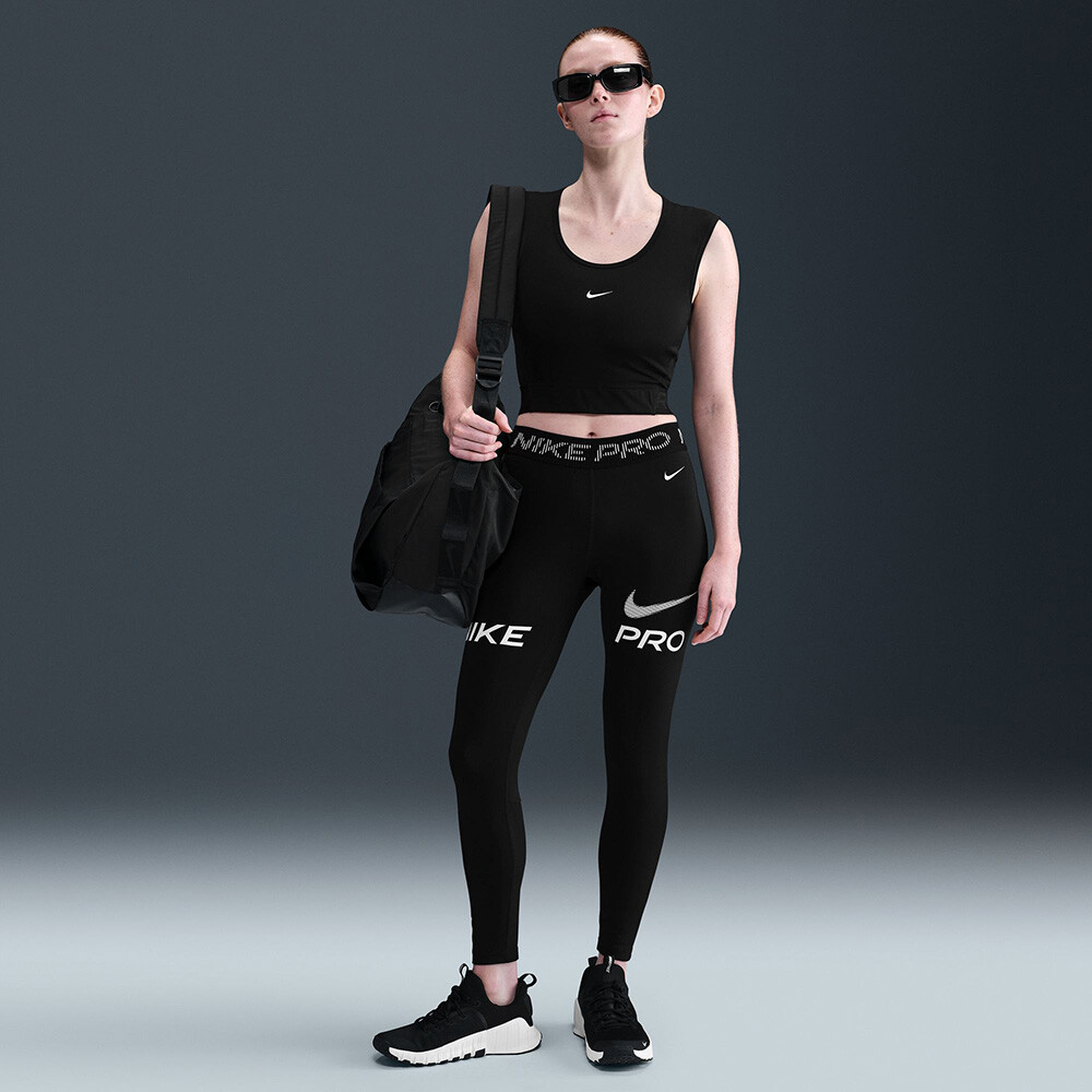Nike Pro Mid-Rise 7/8 Graphic Women's Tights - HO25
