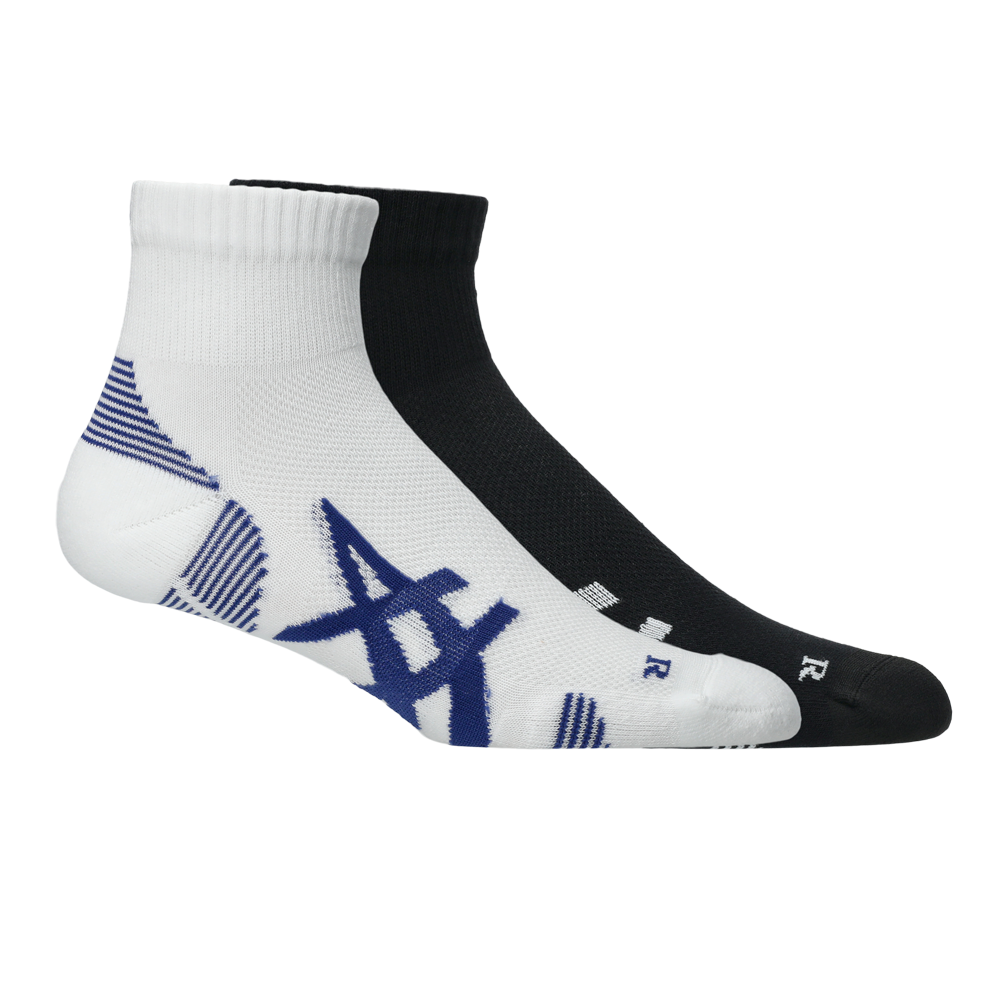 Asics AEG Cushioned Run Quarter Running Socks (2 Pack) - SS26 Asics AEG Cushioned Run Quarter Running Socks (2 Pack) - SS26