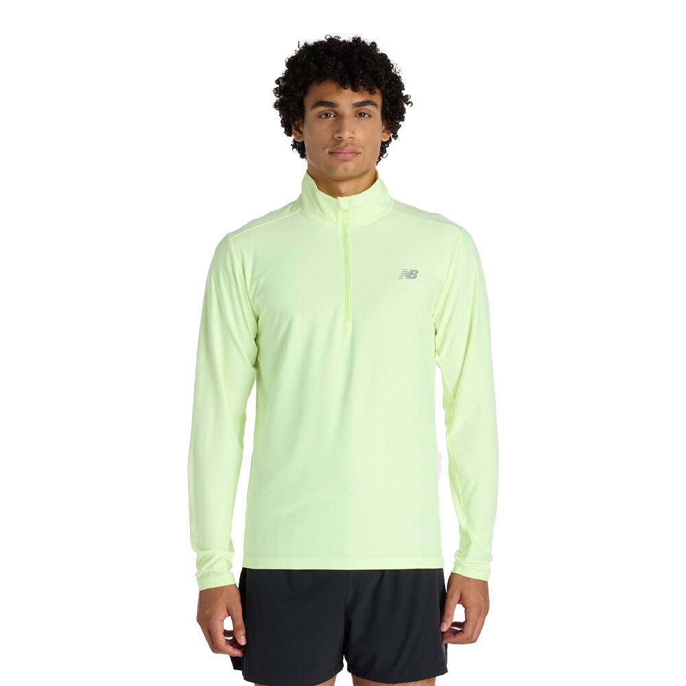 New Balance Space Dye 1/4 cremallera hombre camiseta manga larga running - SS26 New Balance Space Dye 1/4 cremallera hombre camiseta manga larga running - SS26