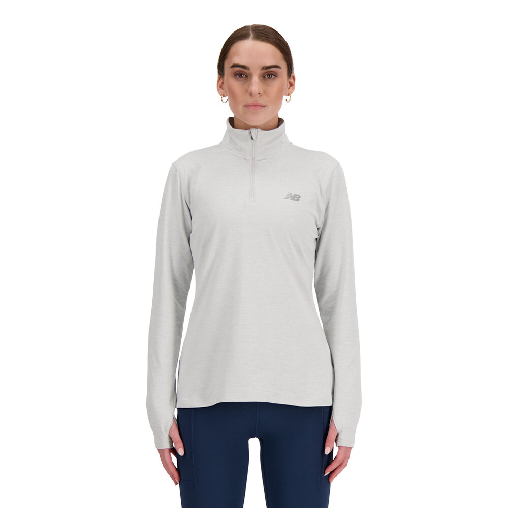 New Balance Sport Essentials Space Dye Quarter cremallera mujer Top - SS26 New Balance Sport Essentials Space Dye Quarter cremallera mujer Top - SS26