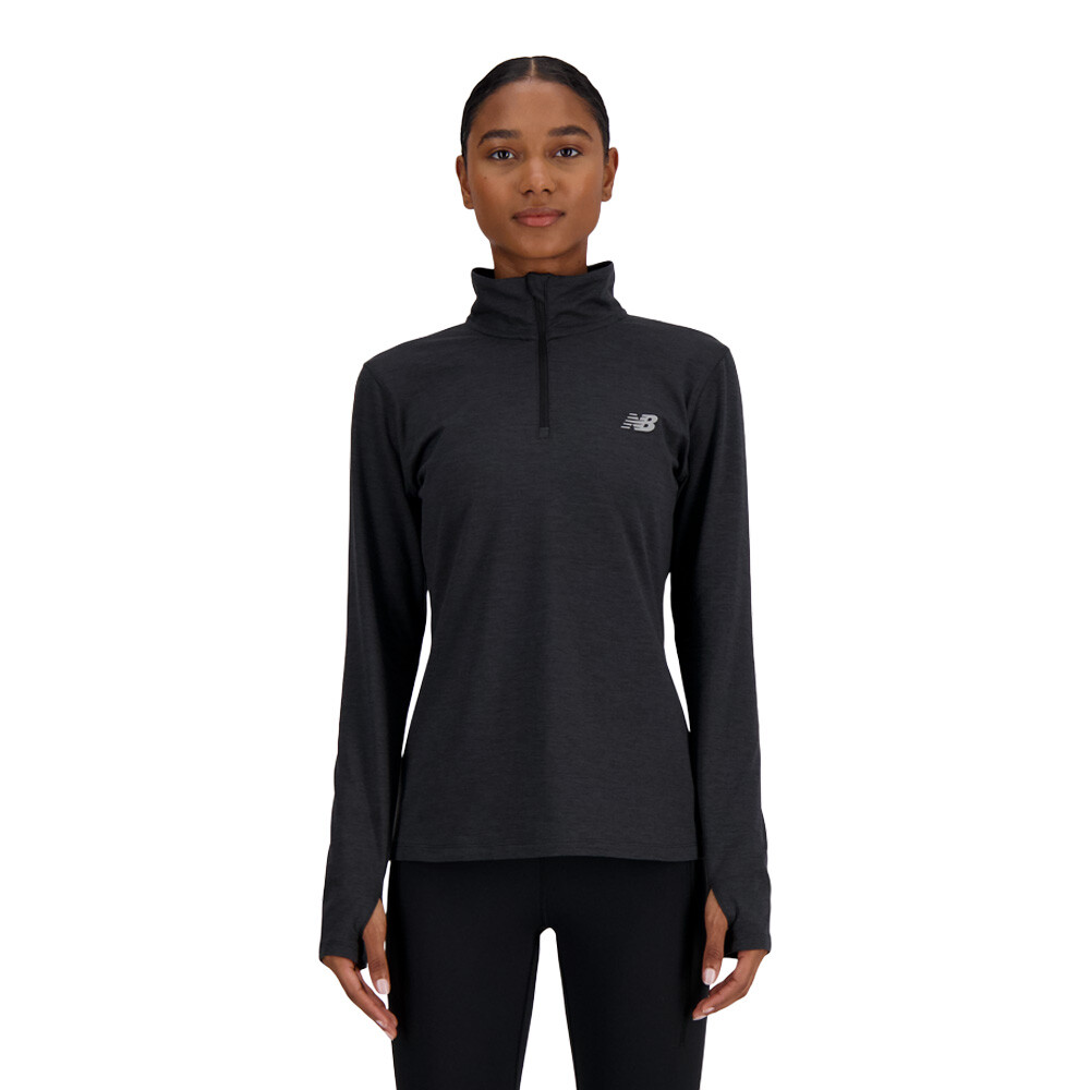 New Balance Sport Essentials Space Dye Quarter cremallera mujer Top - SS26 New Balance Sport Essentials Space Dye Quarter cremallera mujer Top - SS26