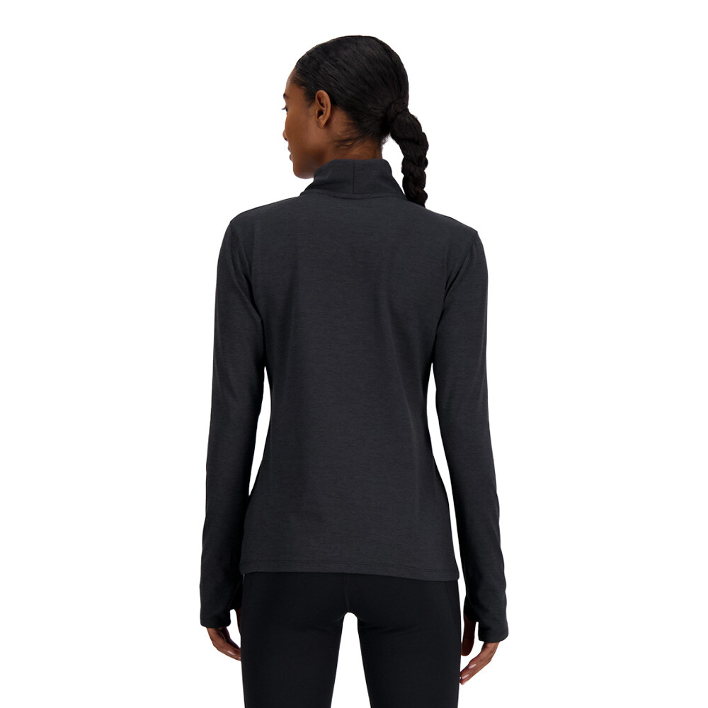 New Balance Sport Essentials Space Dye Quarter cremallera mujer Top - SS26