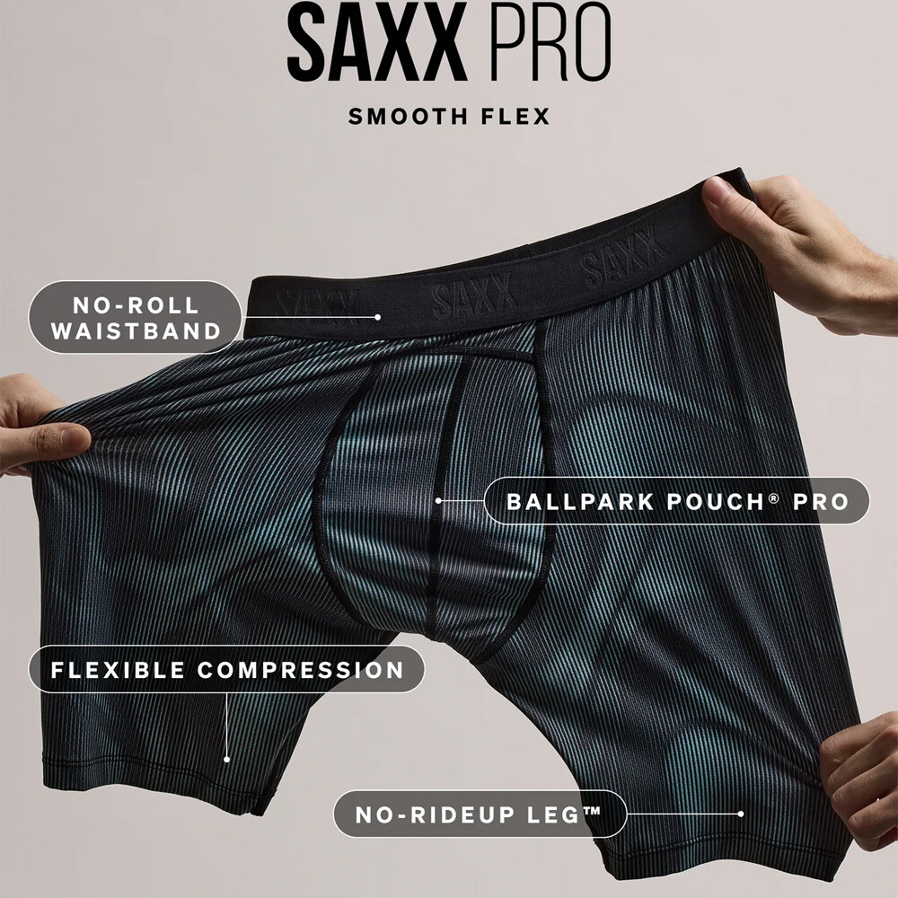 Saxx Smooth Flex Light Compression Men's Long Boxer Briefs - SS26