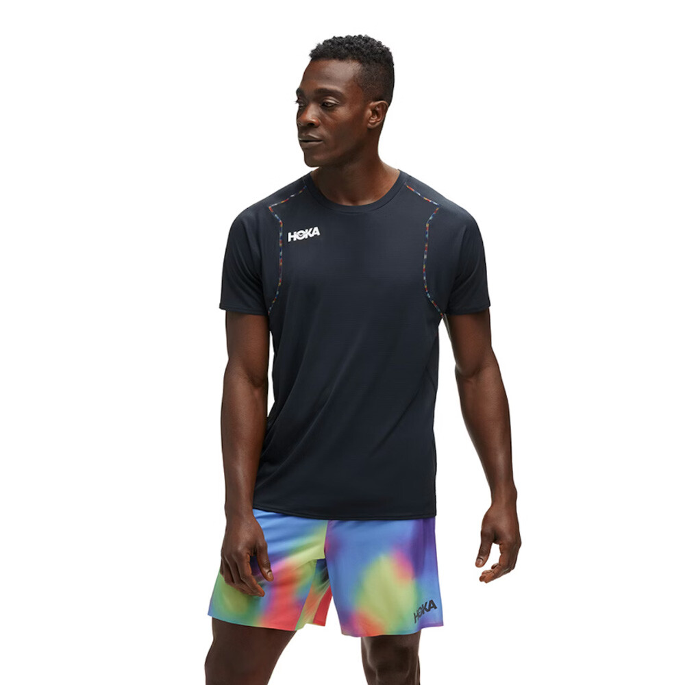 Hoka Glide Uomo Maglietta da corsa