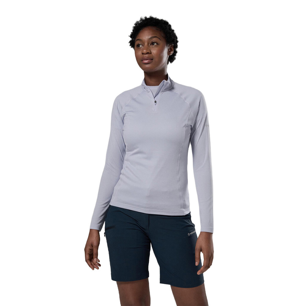Montane Dart cremallera Neck mujer Top - SS26 Montane Dart cremallera Neck mujer Top - SS26