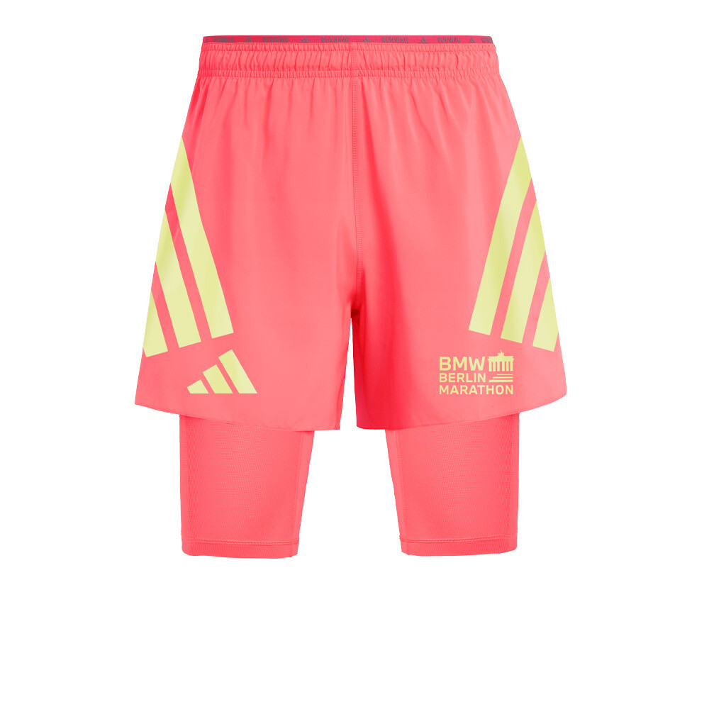 adidas BMW Berlin Marathon Climacool 2-in-1 Herren Shorts - AW26