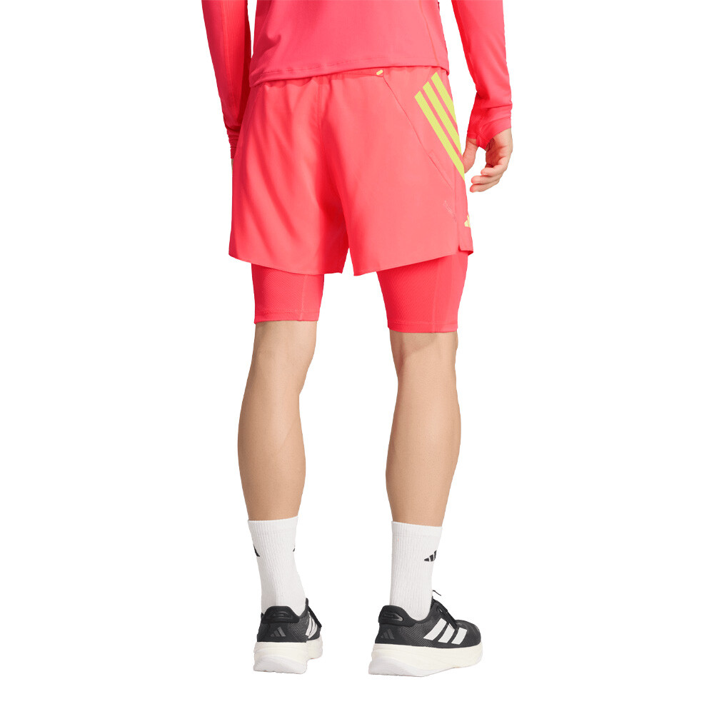 adidas BMW Berlin Marathon Climacool 2-in-1 Herren Shorts - AW26