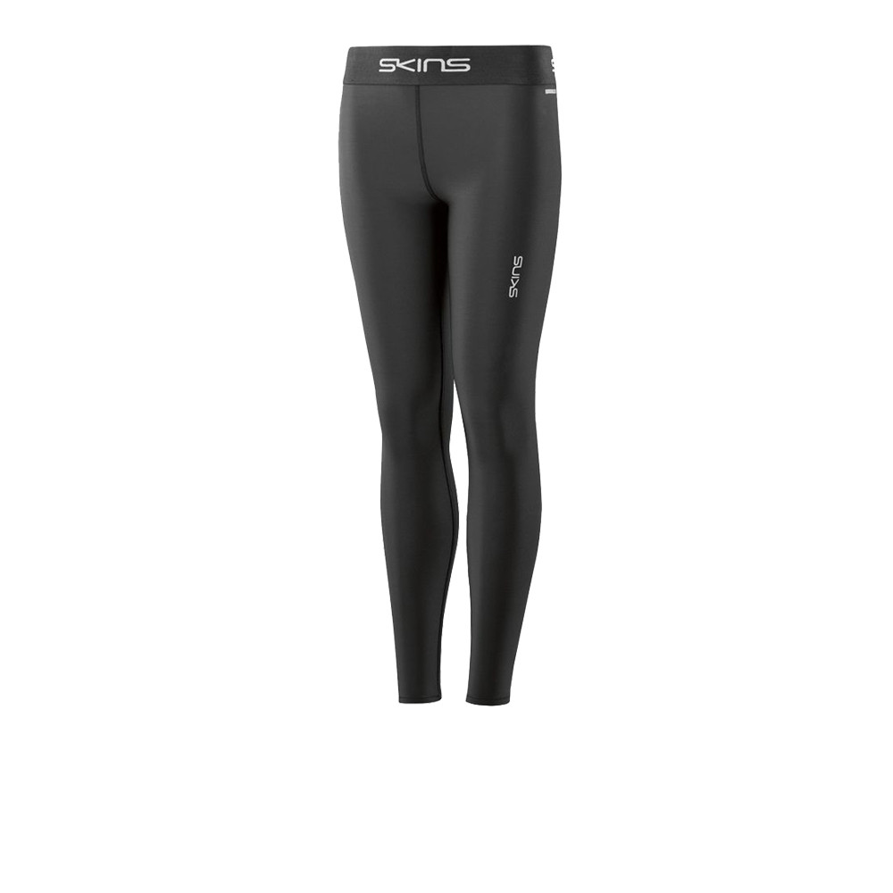 Skins DNAmic Team Womens Compression Long Tights Baselayer Black