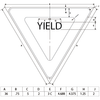 Yield sign print dimensions